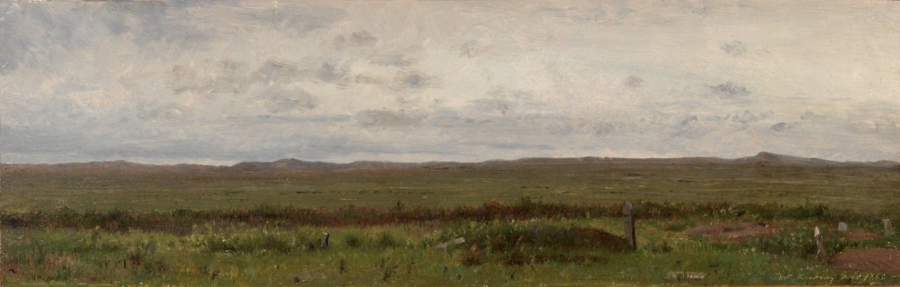 Tombes de voyageurs, Fort Kearny, Nebraska, 1866 - Worthington Whittredge
