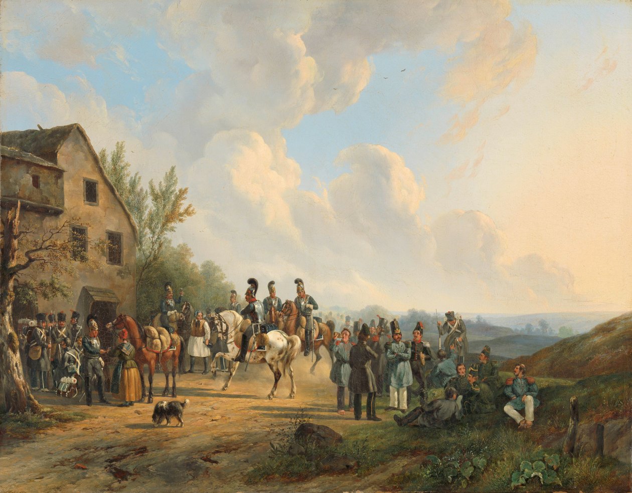 Scène de la campagne des Dix Jours contre la révolte belge, août 1831 - Wouter  Verschuur