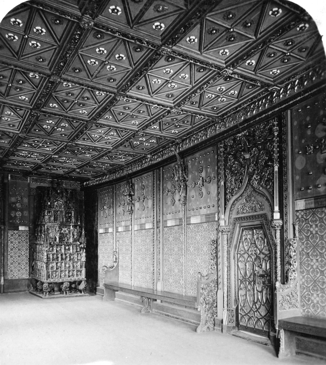Chambre des Princes, Forteresse de Salzbourg, Autriche, c1900 - Wurthle and Sons