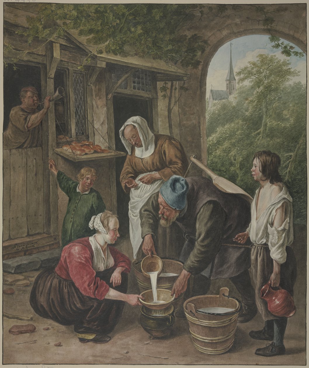 La vendeuse de lait - Wybrand Hendriks