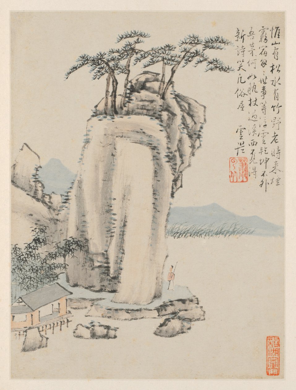 Album de paysages saisonniers, Feuille G (feuille précédente 7) - Xiao Yuncong