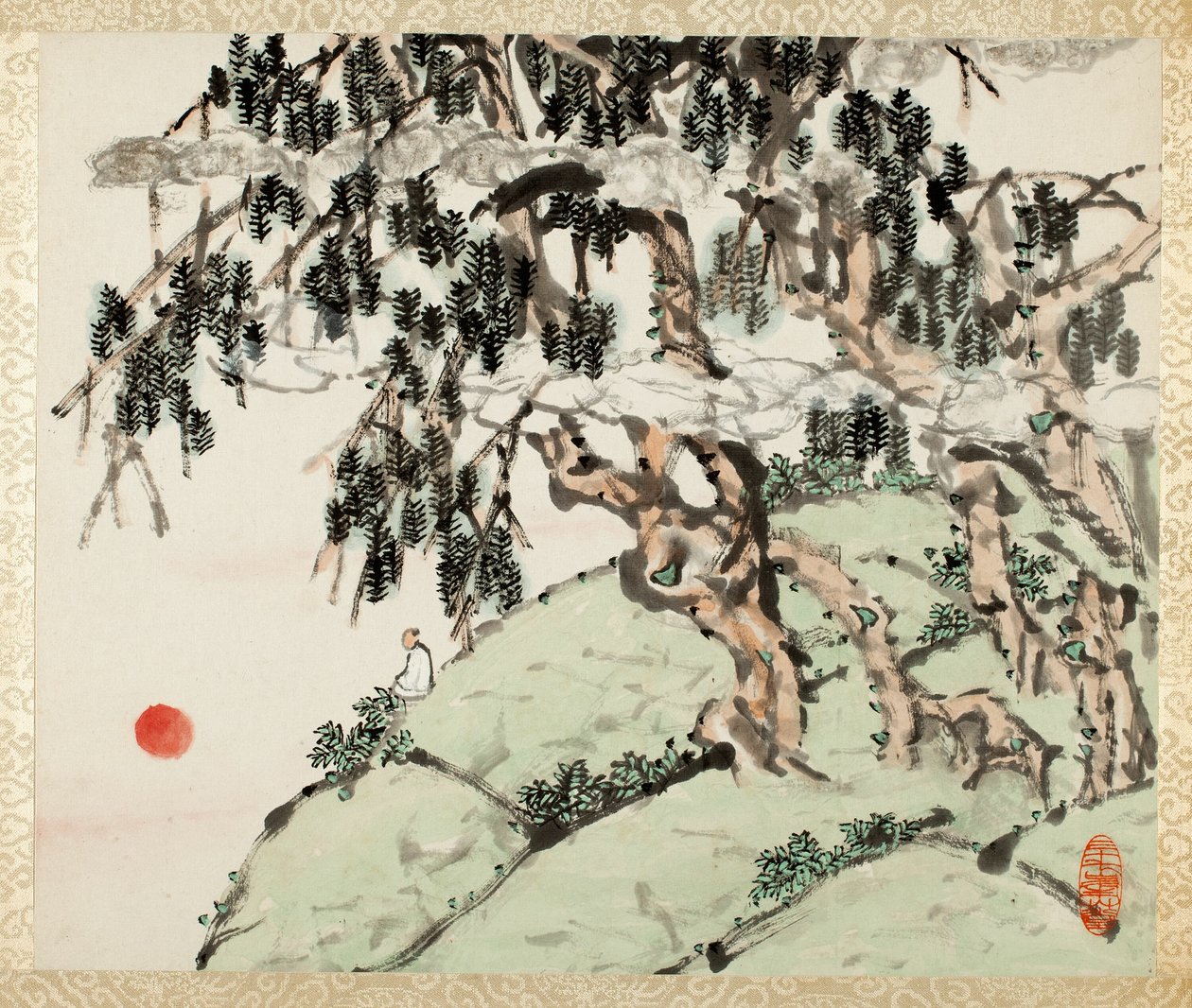Paysage et figure, d