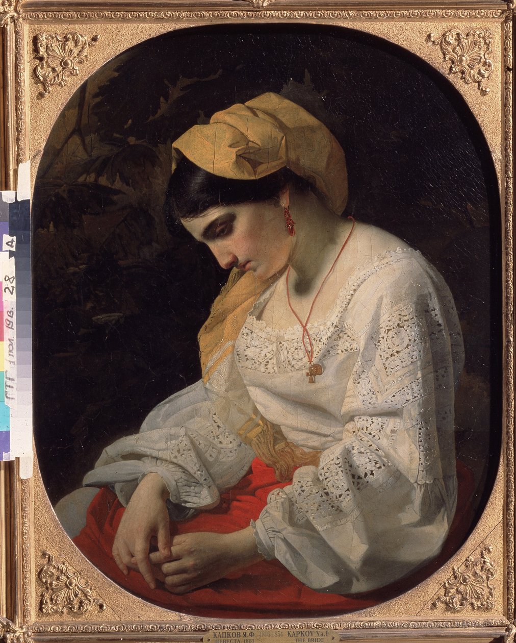 Une jeune mariée - Yakov Fyodorovich Kapkov