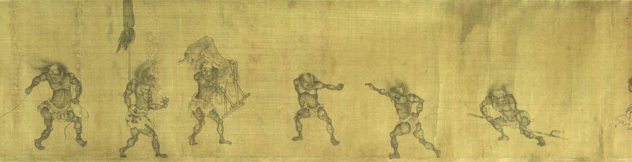 Une excursion nocturne de Zhong Kui ivre et de sa sœur - Yan Geng
