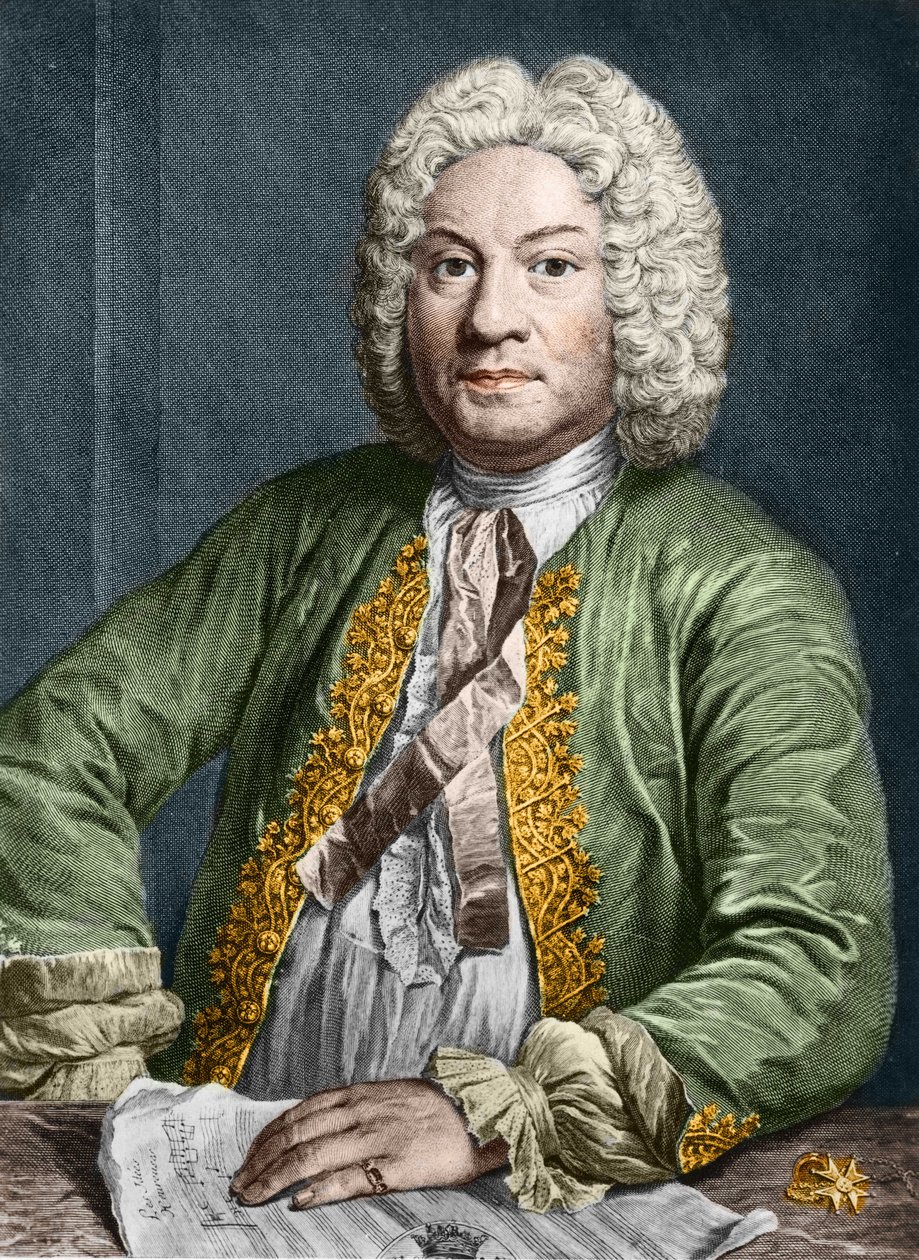 portrait de François Couperin (1668-1733) (gravure) - Yannick Coupannec