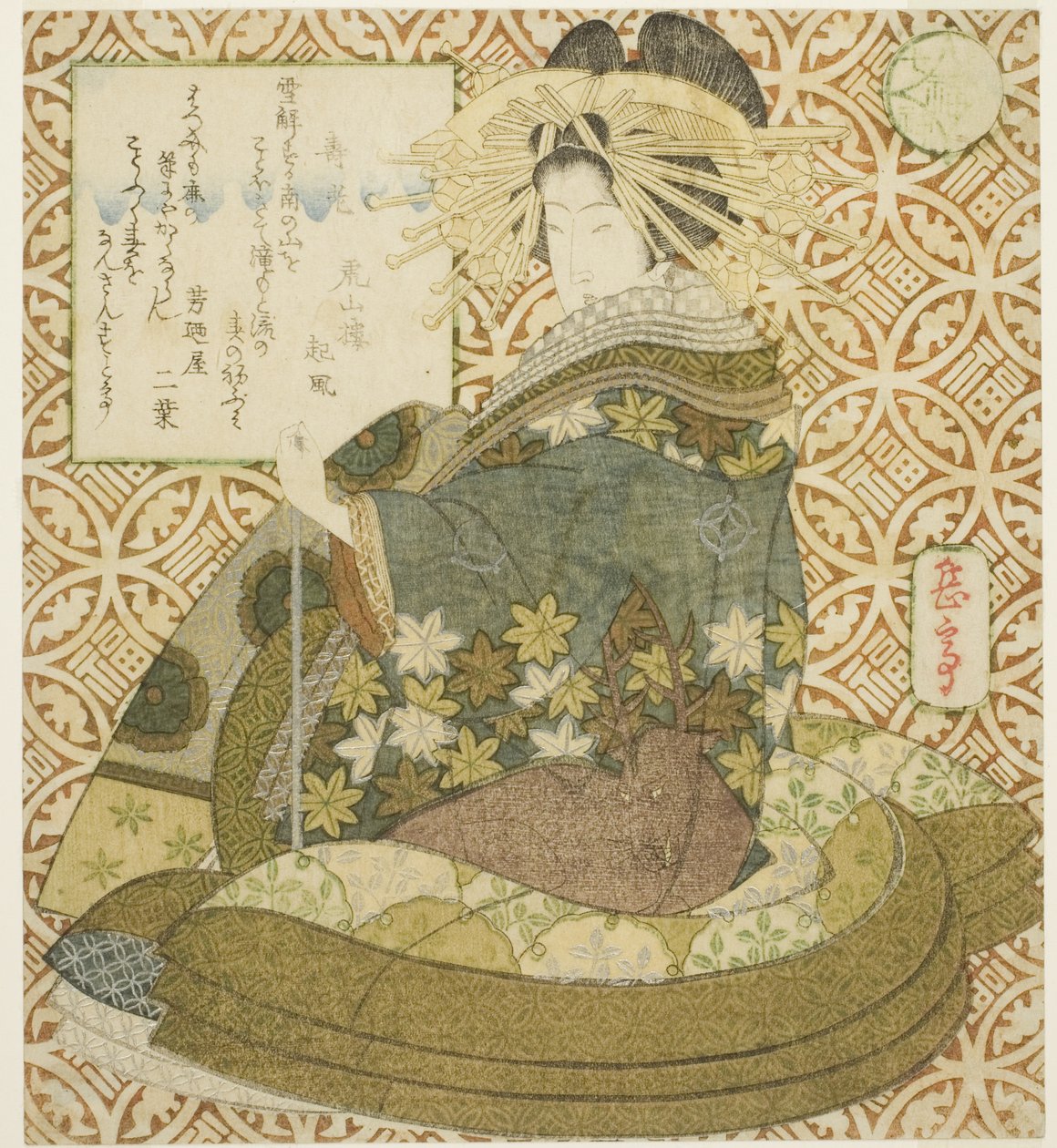 Jurojin, de la série "Une parodie des sept dieux de la fortune (Mitate shichifukujin)" - Yashima Gakutei