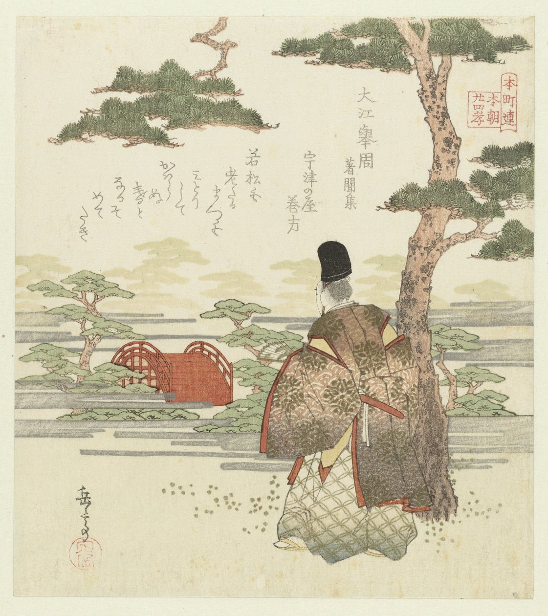 Vingt-quatre exemples japonais de piété filiale pour le Honchôren - Yashima Gakutei