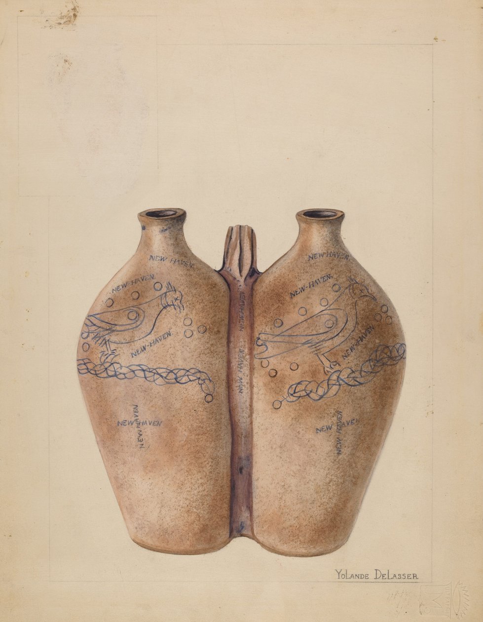 Bouteille Gemel, vers 1936 - Yolande Delasser