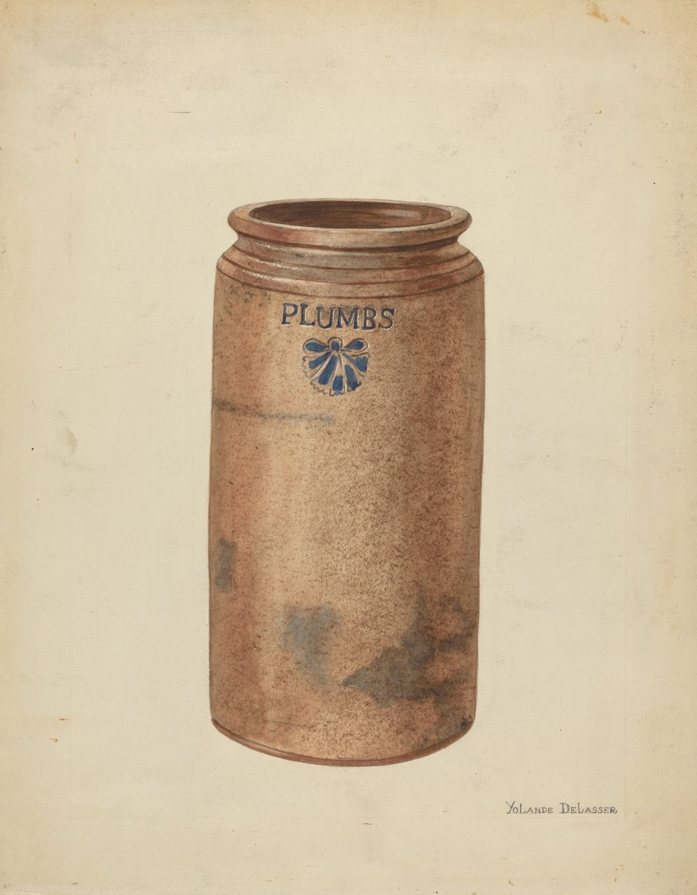 Pot de conservation, vers 1953 - Yolande Delasser