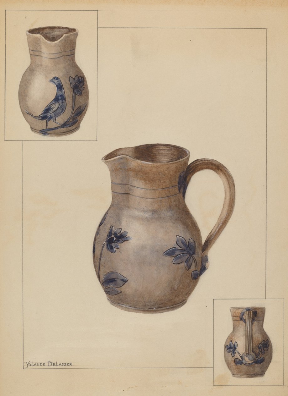 Cruche à eau, vers 1936 - Yolande Delasser