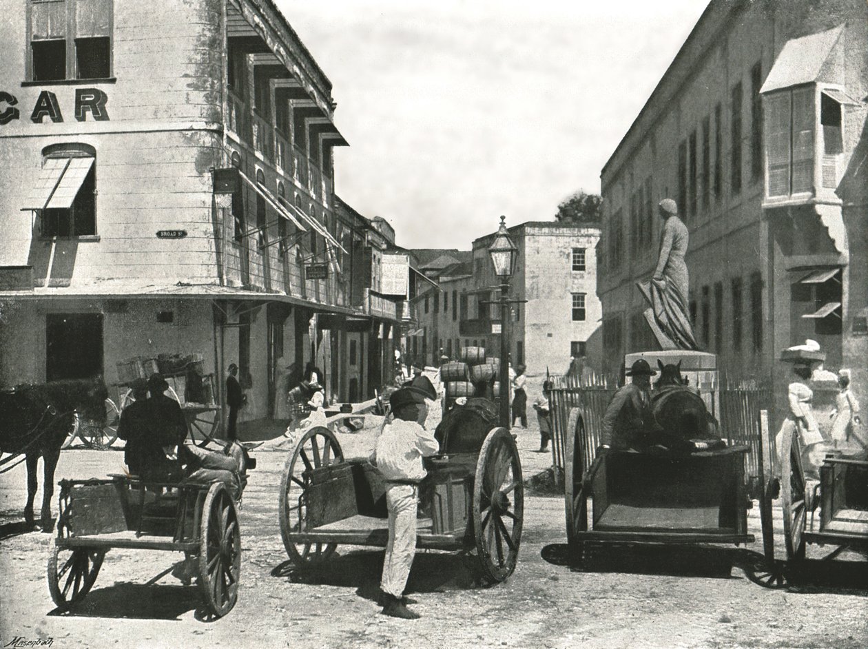 High Street, Bridgetown, Barbade, 1895 - York and Son