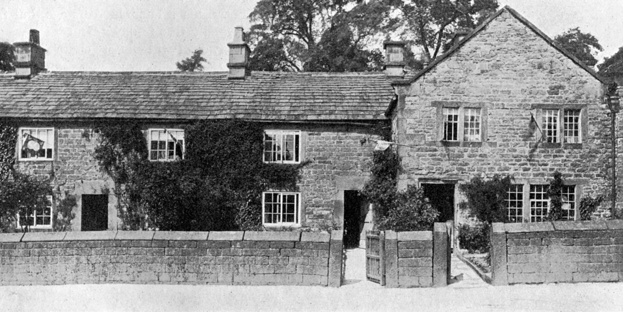 Maisons à Eyam, où la Grande Peste a éclaté, Derbyshire, 1924-1926 - York and Son