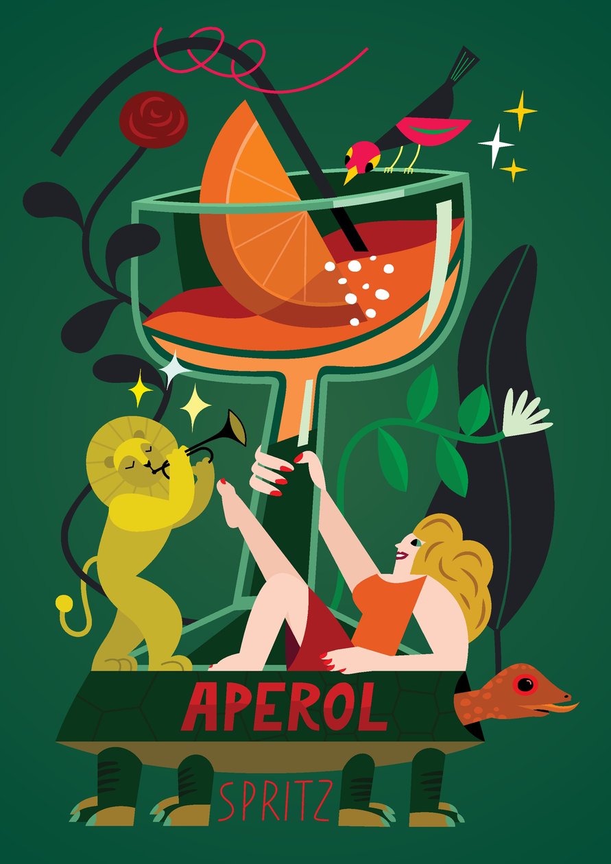 Aperol Spritz, 2017 (illustration vectorielle) - Yulia Drobova