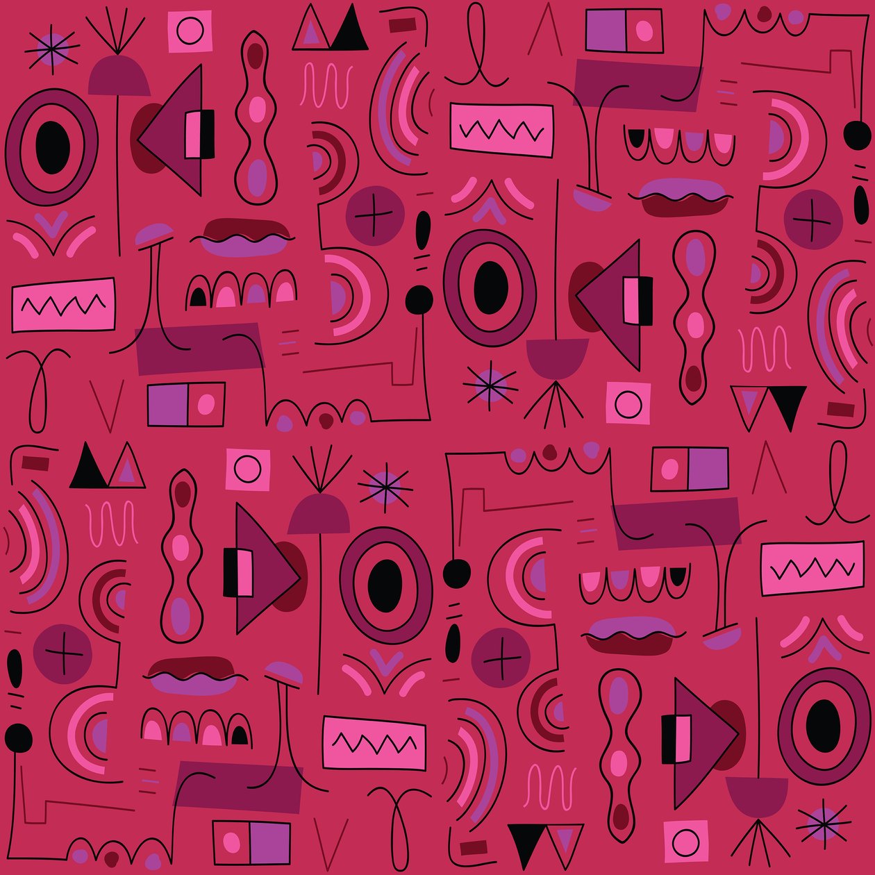 Motif sans couture, 2018, graphique vectoriel - Yulia Drobova