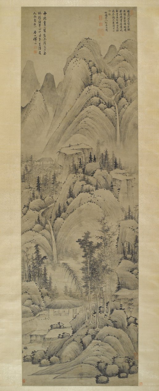 Paysage, Rouleau Suspendu, Dynastie Ming (1368-1644) - Yun Hsiang Yun Hsiang