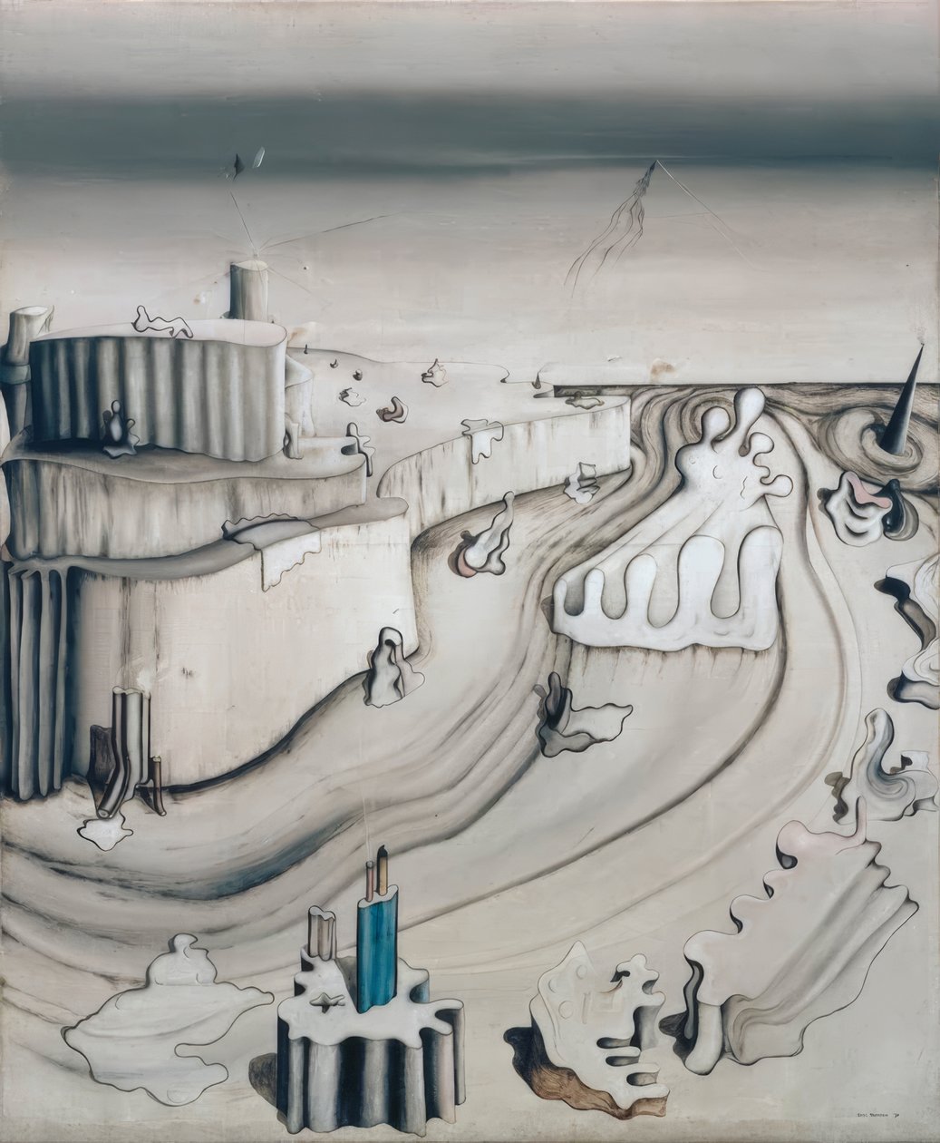 Le palais sur le promontoire - Yves Tanguy