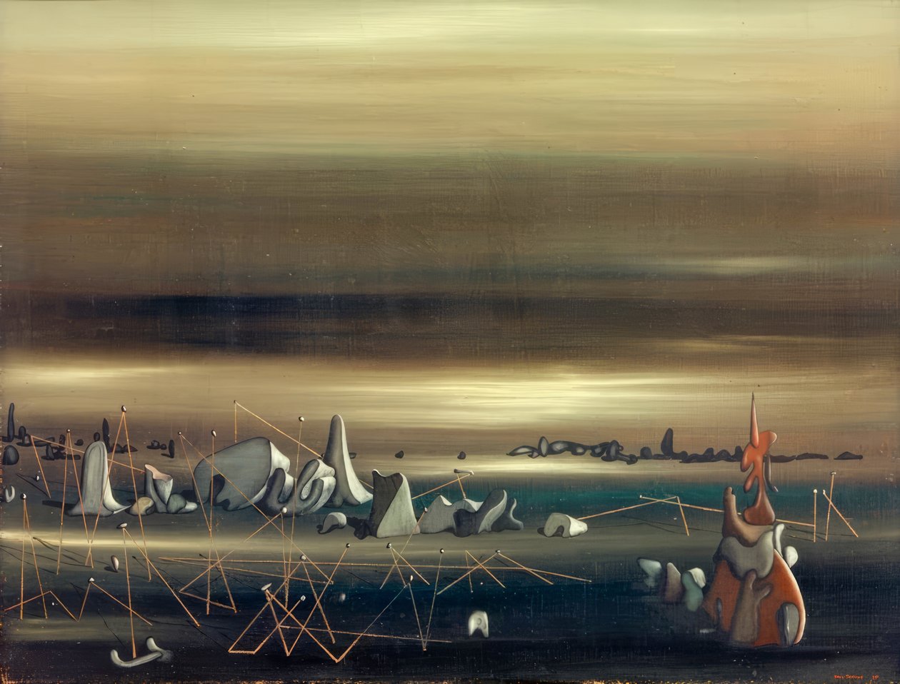Point de rencontre des parallèles - Yves Tanguy