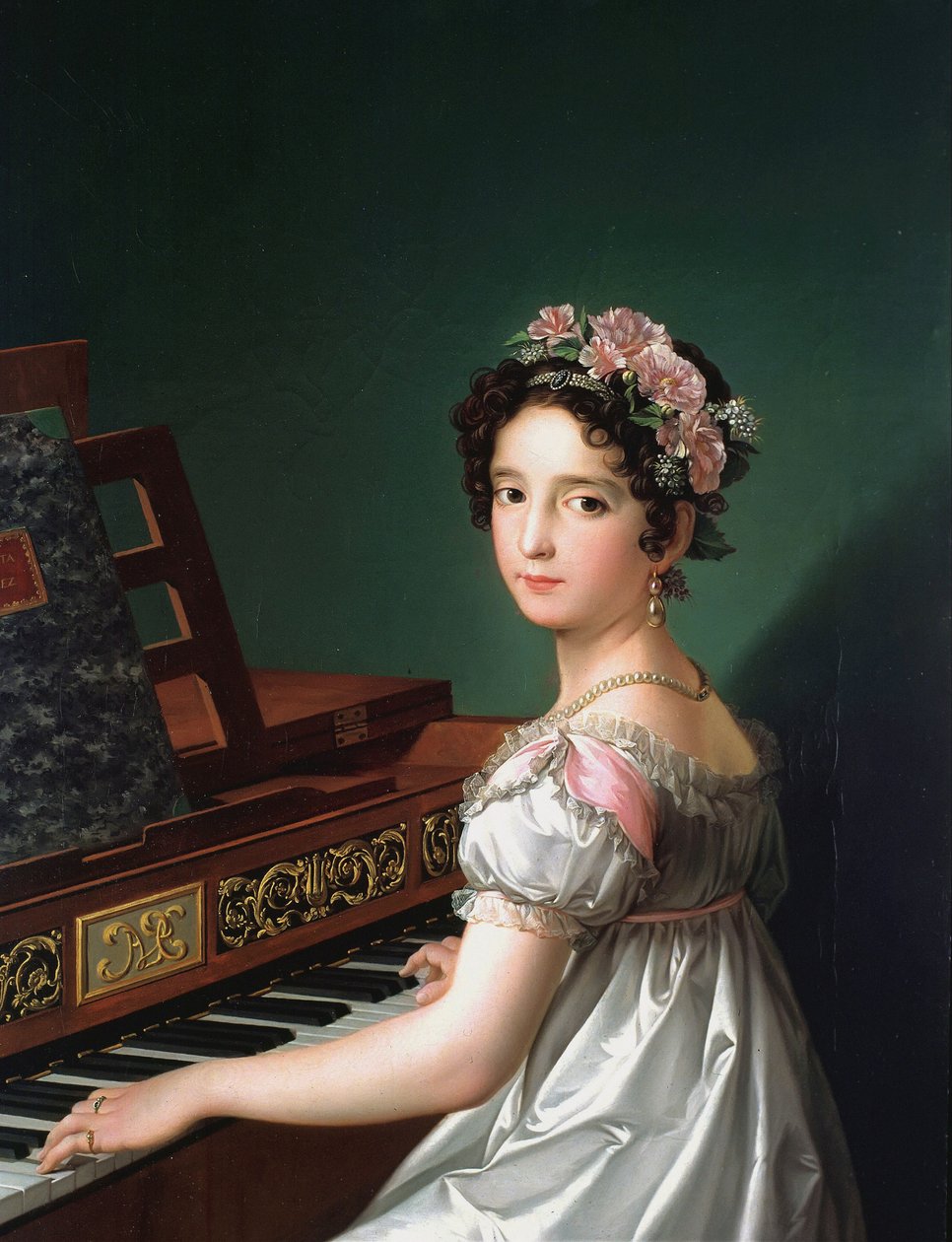 Manuela González Velázquez au piano - Zacarias Gonzalez Velazquez