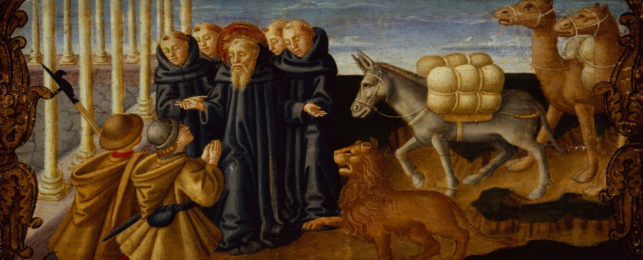Saint Jérôme pardonnant les voleurs - Zanobi Machiavelli
