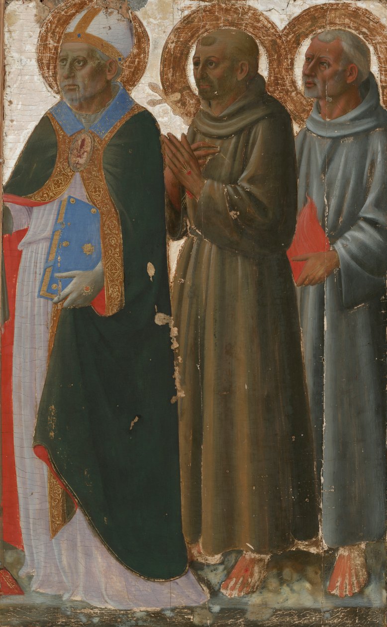 Saints Zénobe, François et Antoine de Padoue - Zanobi di Benedetto Strozzi