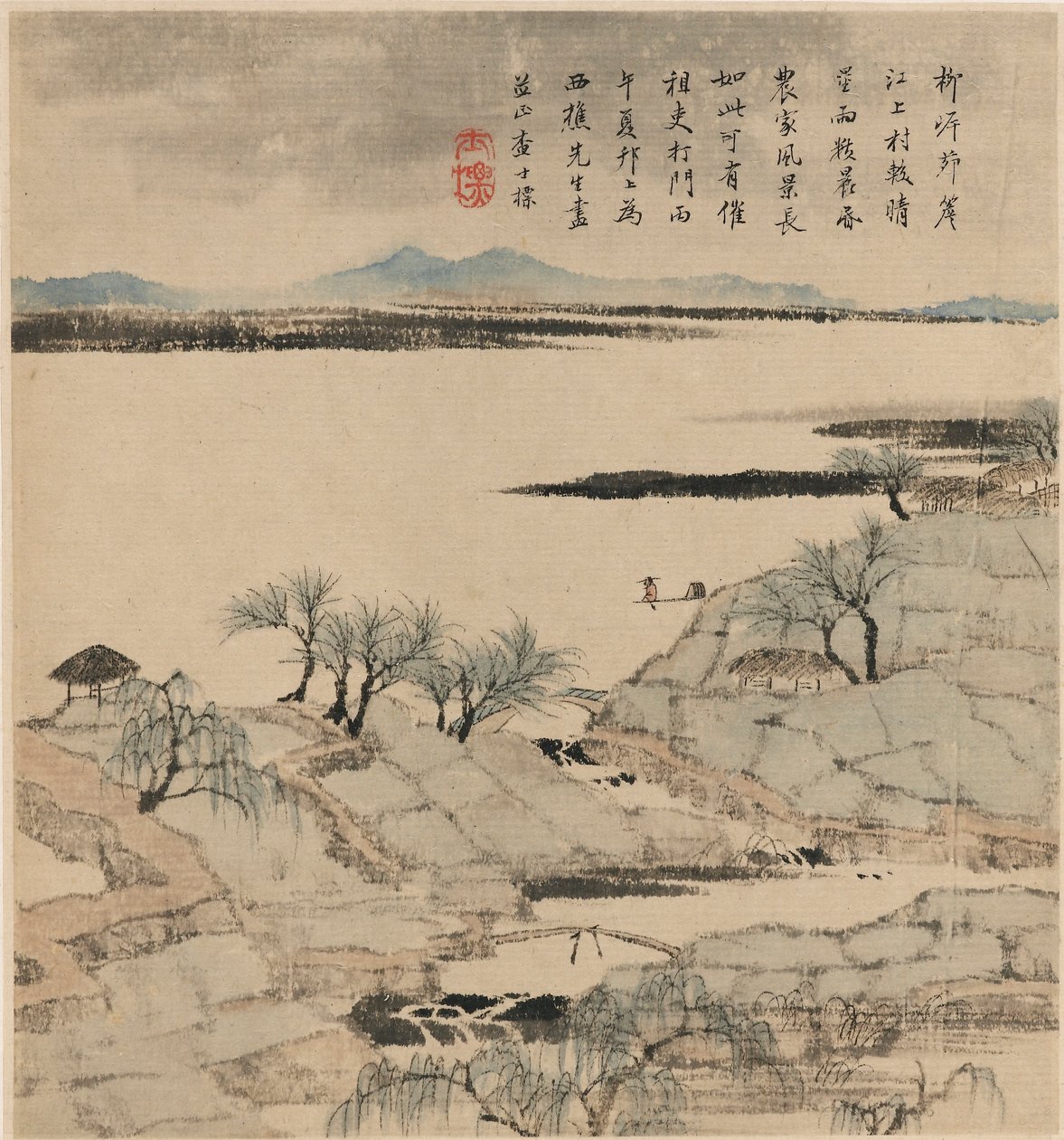 Paysage fluvial, mai-août 1666 - Zha Shibiao