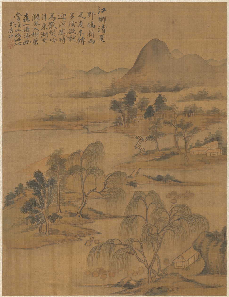 Village fluvial en plein été - Zhai Dakun