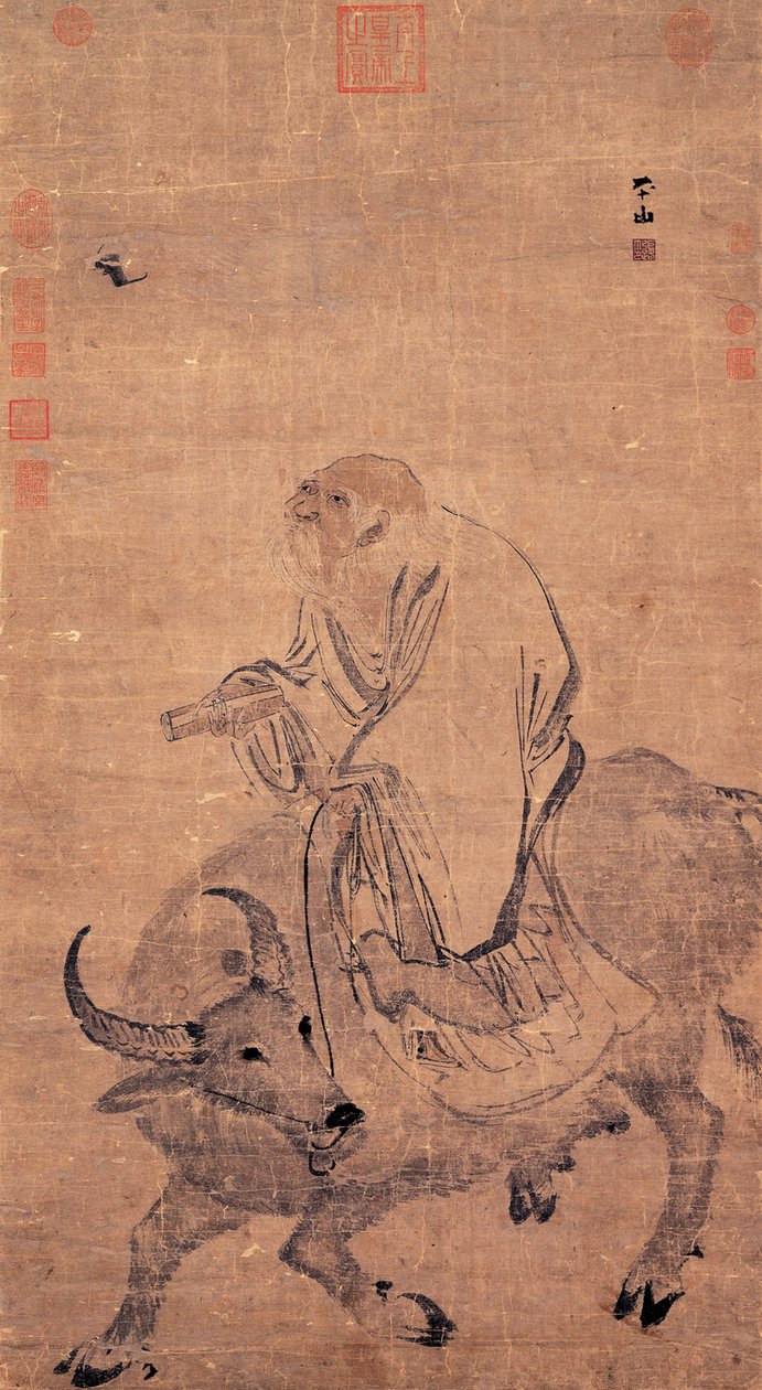 Laozi chevauchant un bœuf, entre 1368 et 1644 - Zhang Lu