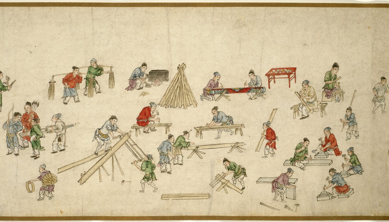 Scènes de rue en temps de paix - Zhu Yu