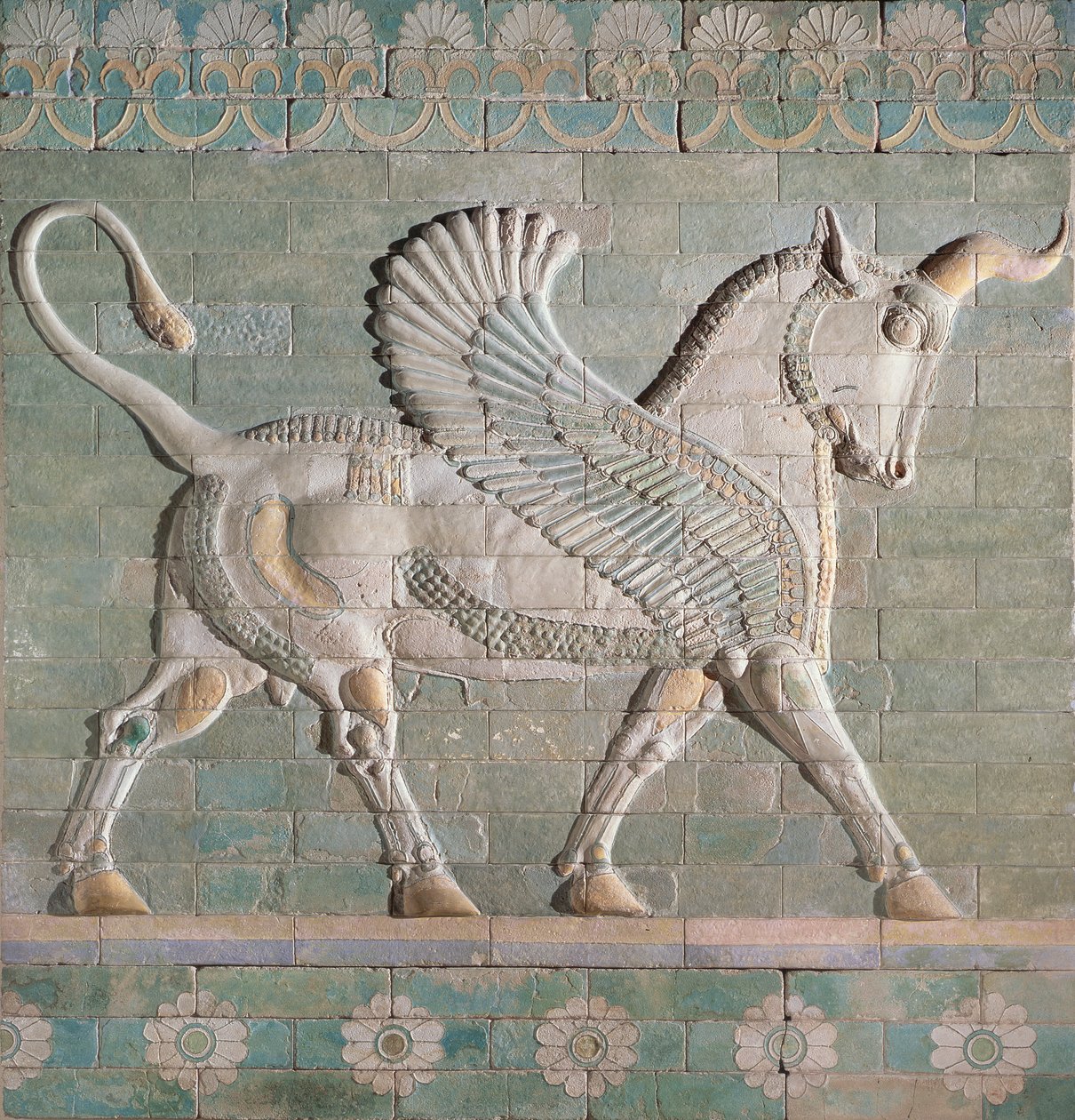 Taureau ailé, perse, de Suse, dynastie achéménide, c.500 av. J.-C. - Hippolyte Lalaise Devéria