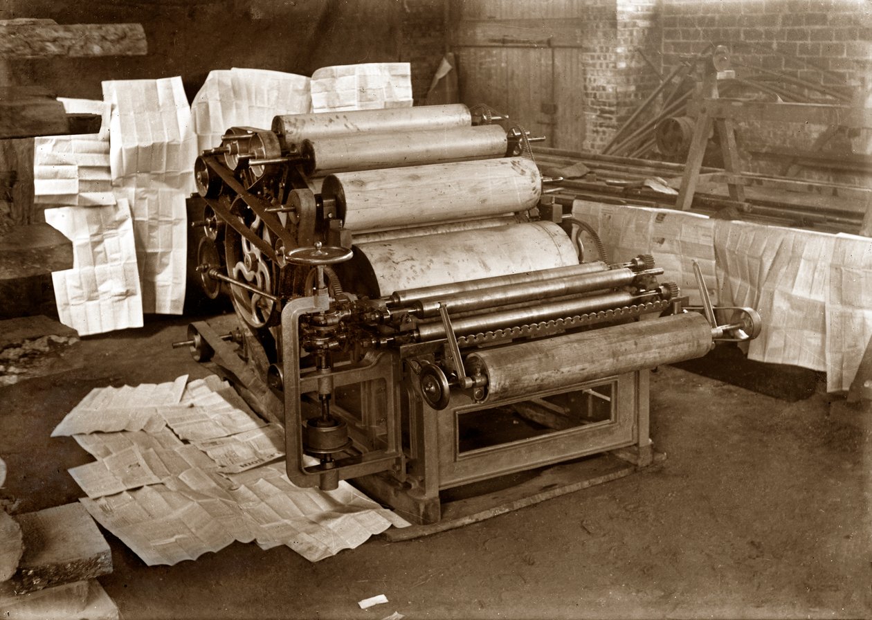 Une presse à imprimer : presse rotative pour l