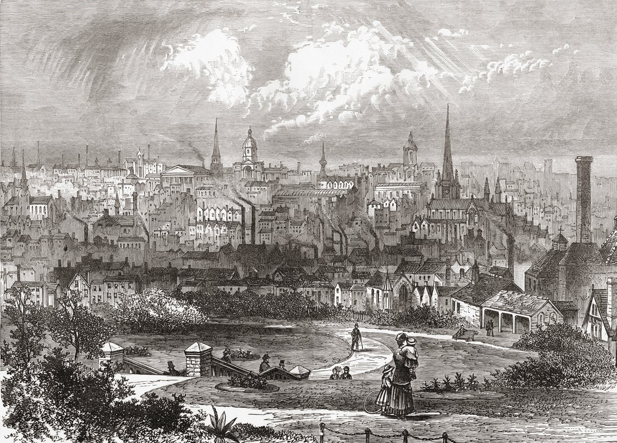 Birmingham, West Midlands, Angleterre à la fin du XIXe siècle, de Notre propre pays publié en 1898 - Ferdinand Georg Waldmuller