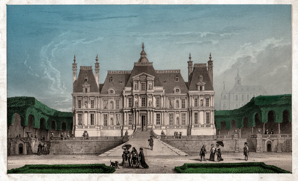 Château de Maison Lafitte, vers 1850 (gravure) - . .