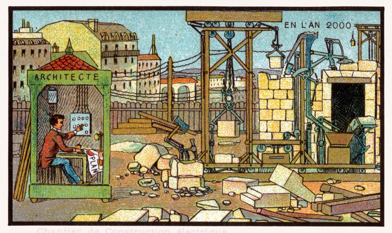Chantier de construction, vers 1910 - . .
