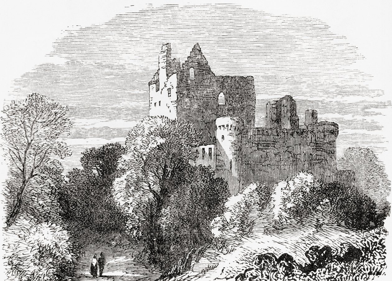 Château de Craigmillar, Édimbourg, Écosse. - . .
