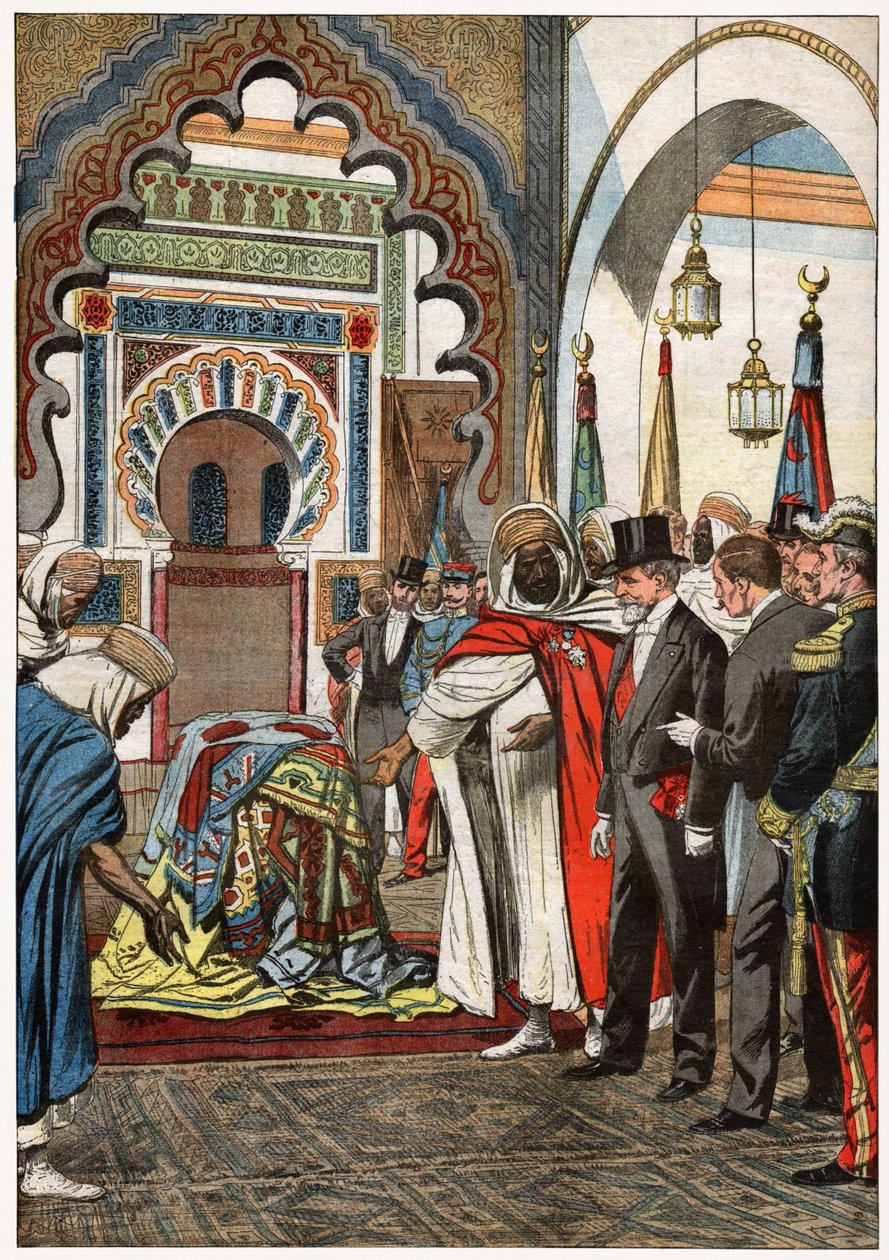 Émile Loubet dans la mosquée Sidi Boumediene, Tlemcen - . .