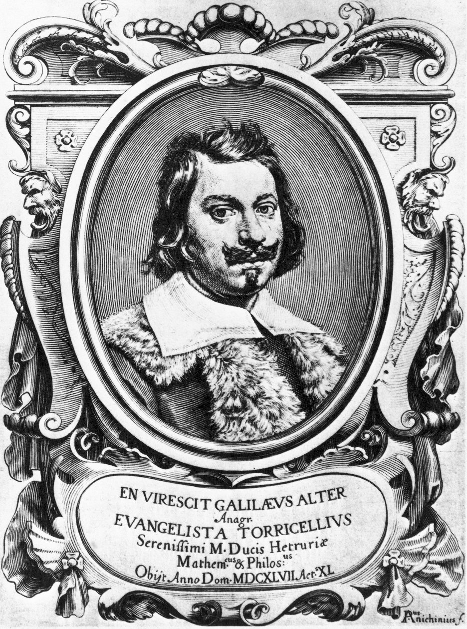Evangelista Torricelli, physicien italien - Ferdinand Georg Waldmuller