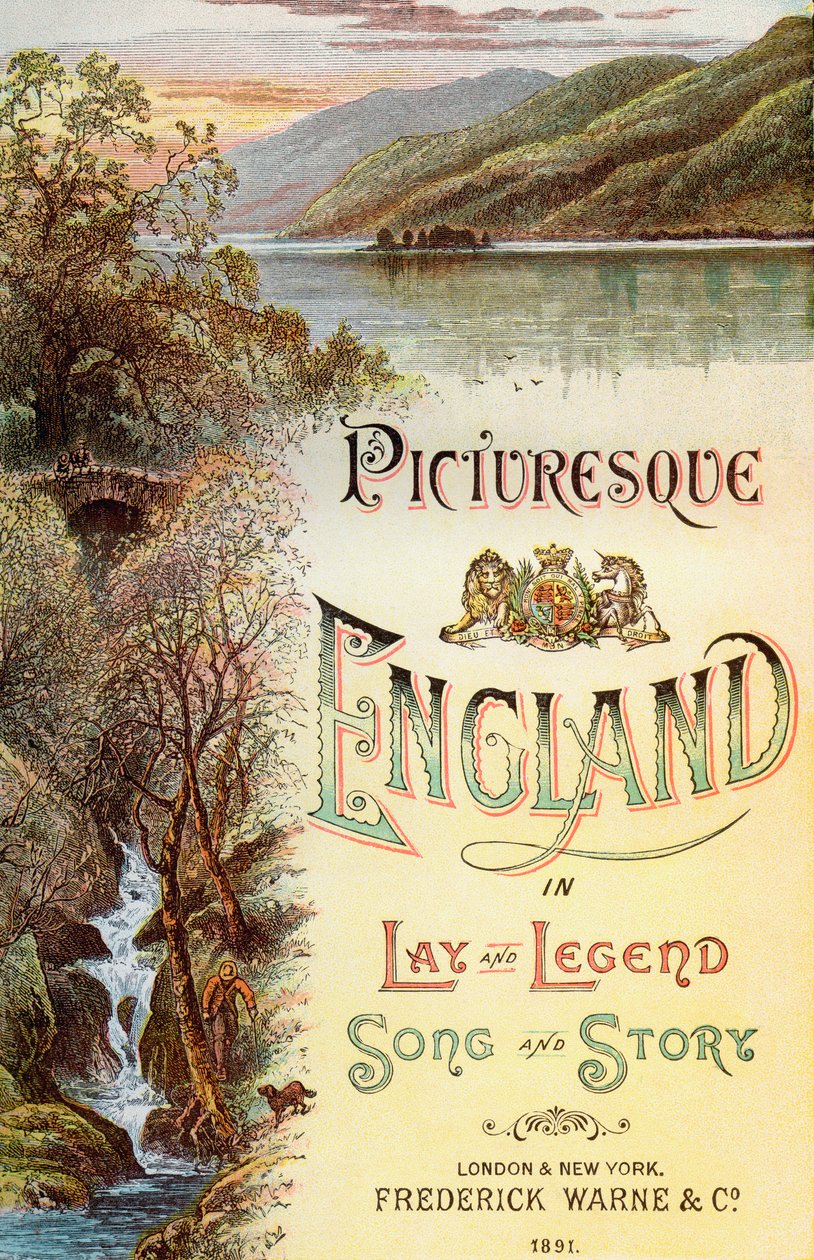 Frontispice du livre Picturesque England, Its Landmarks and Historic Haunts, publié en 1891 - . .