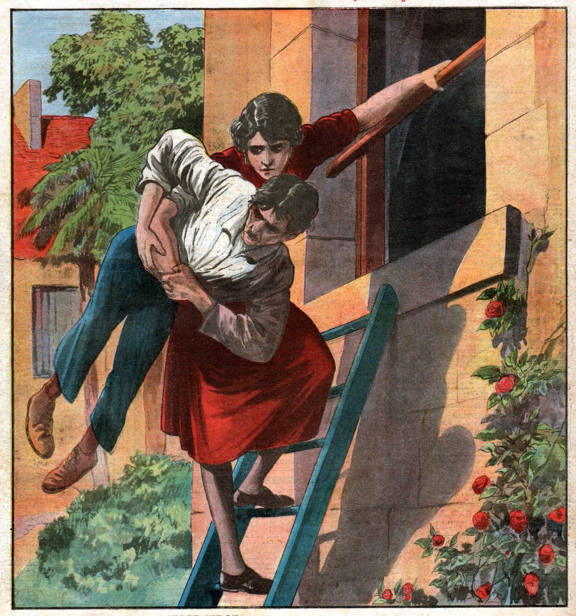Infirmière enlève son fiancé - Ferdinand Georg Waldmuller