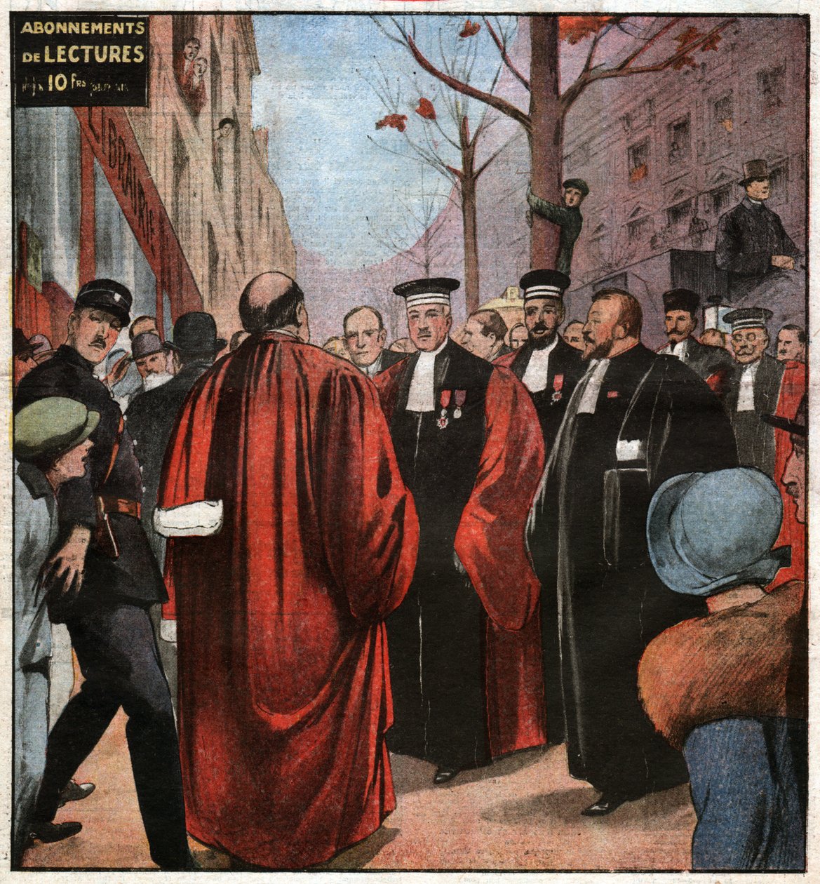 Juges dans la rue à Paris - John Pardon