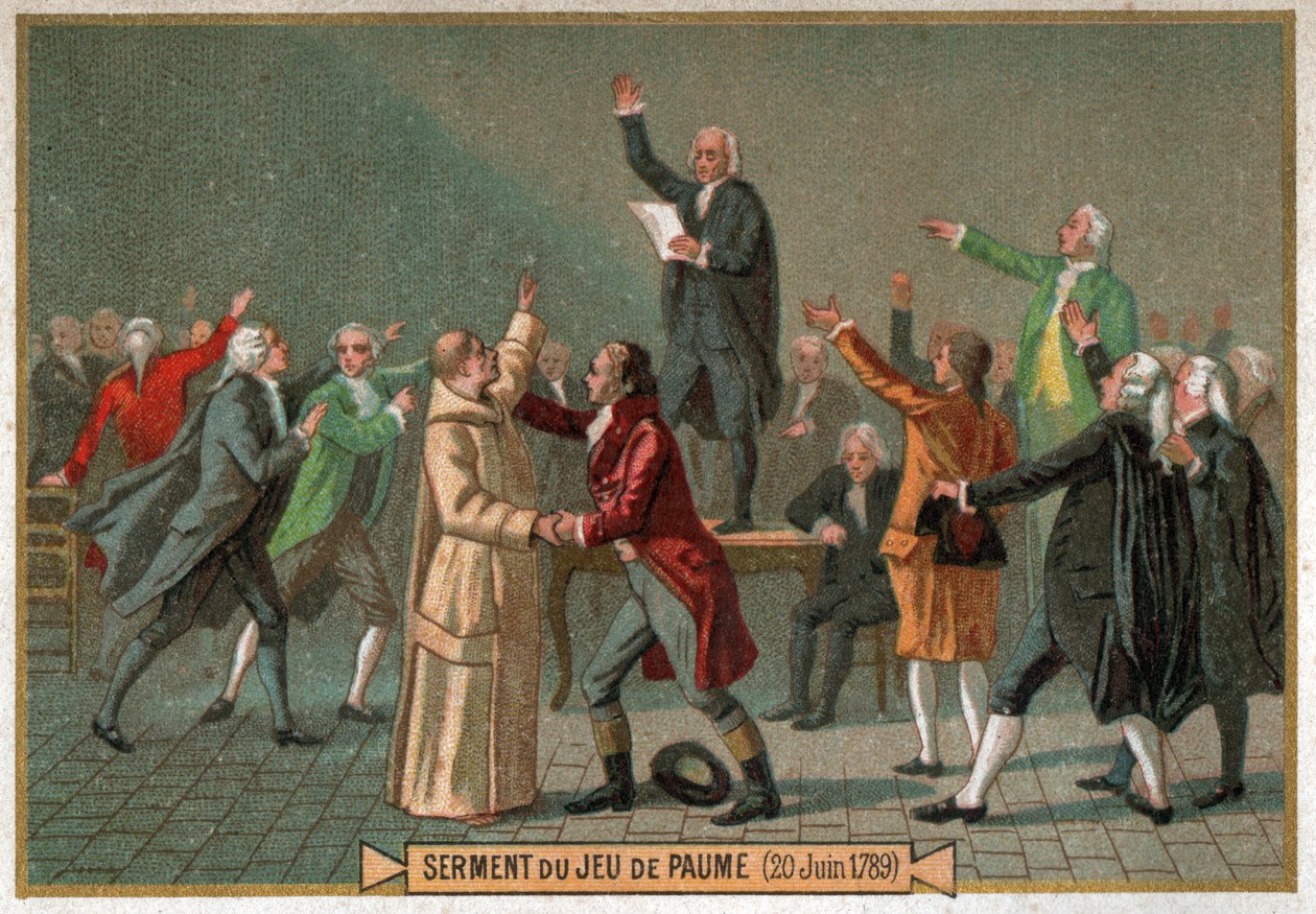 Le serment du Jeu de Paume - Ferdinand Georg Waldmuller