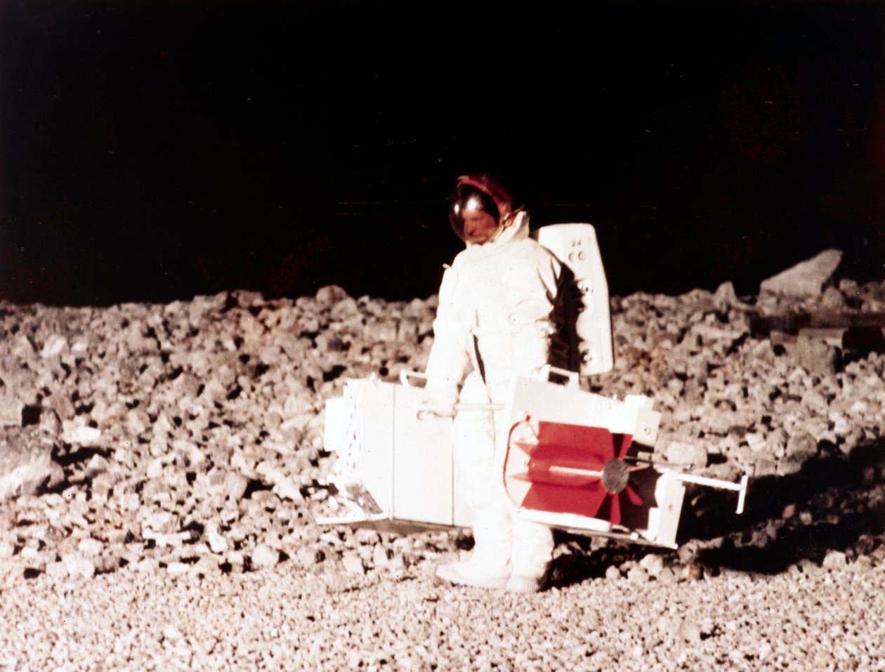 Vol spatial habité, USA, Apollo, Général, Entraînement Pratique des activités de surface lunaire - Ferdinand Georg Waldmuller