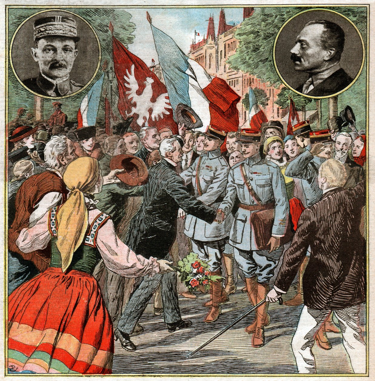 Maxime Weygand en Pologne - Ferdinand Georg Waldmuller