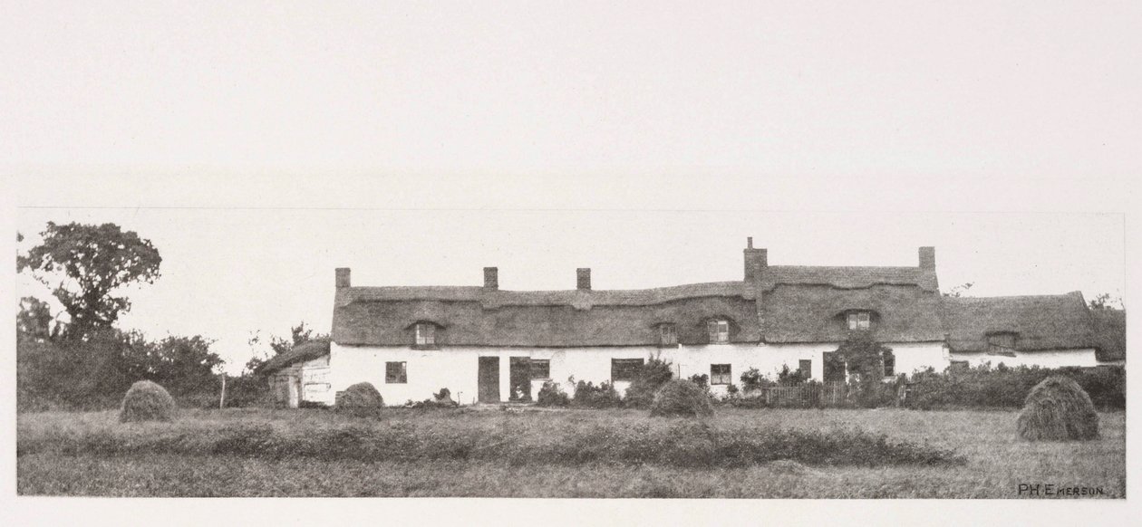 Cottages du Norfolk - Frederick (attr. to) Barnard