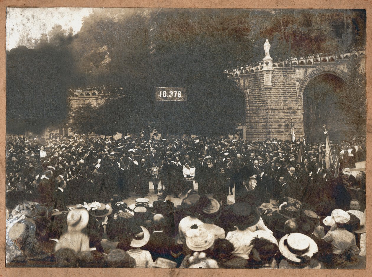 Pèlerinage de Lourdes, 1910 (photo n/b) - . .