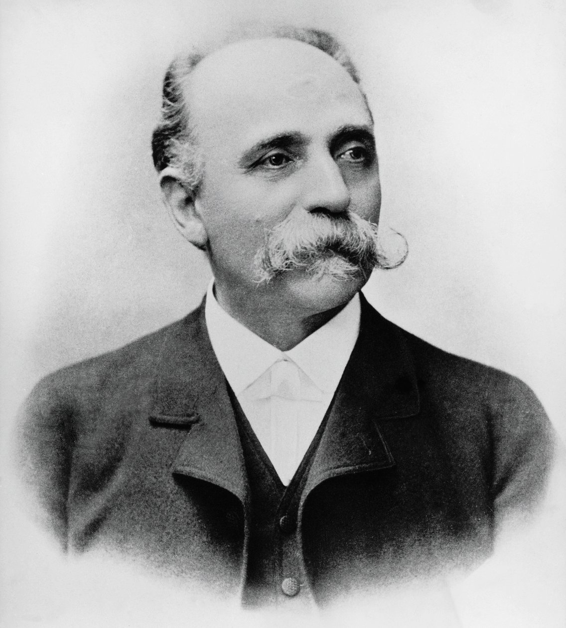 Portrait de Bartolomeo Emilio Camillo Golgi (1843-1926), scientifique et médecin italien, prix Nobel de médecine en 1906, photographie - William Walcutt