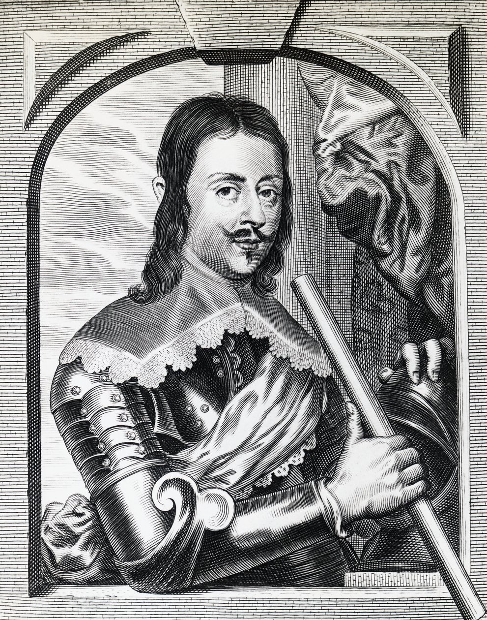 Portrait de Ferdinand II de Médicis (1610-1670) en 1645, Grand-Duc de Toscane, gravure - William Walcutt