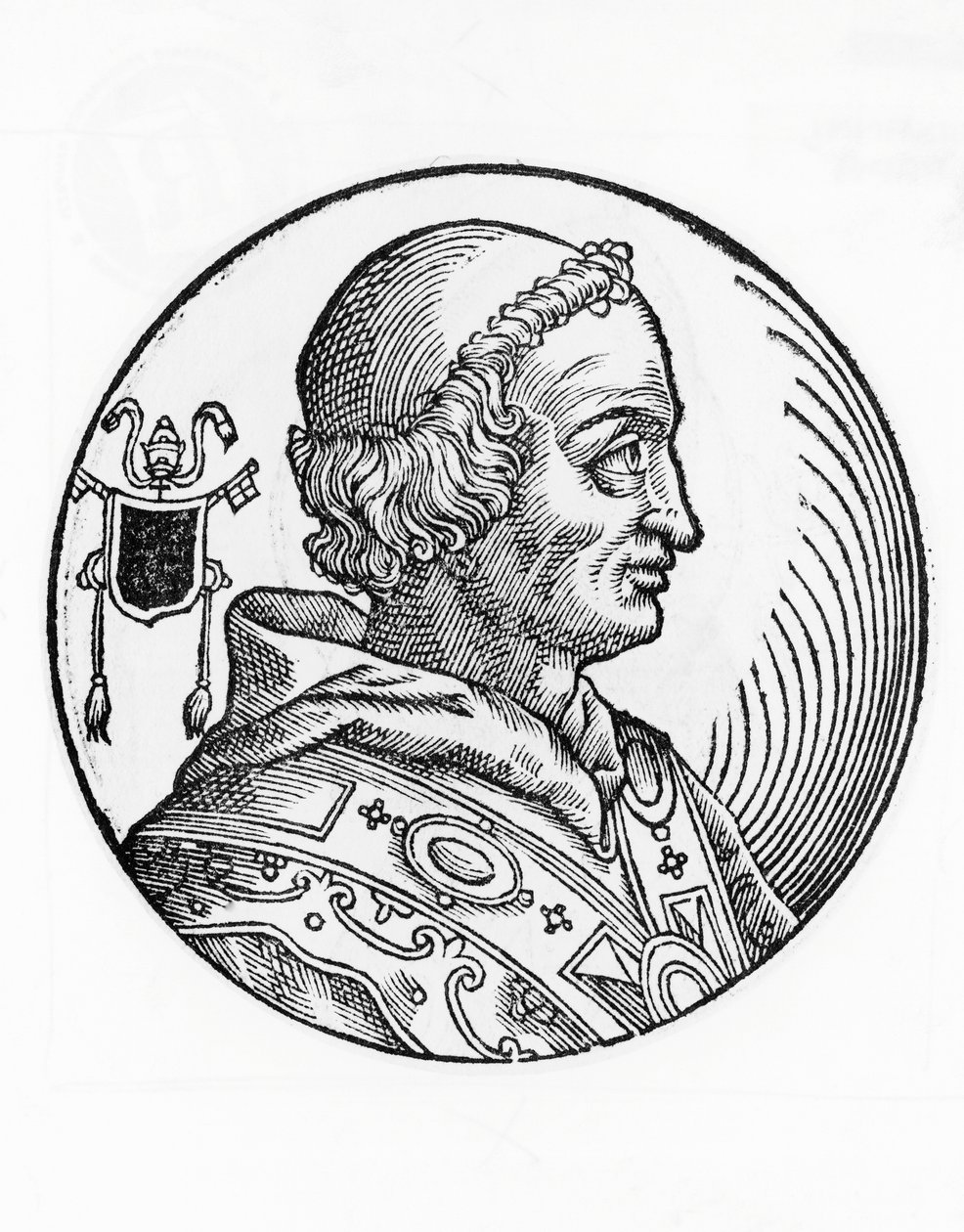 Portrait de Jean V (635-686), 82e pape de l