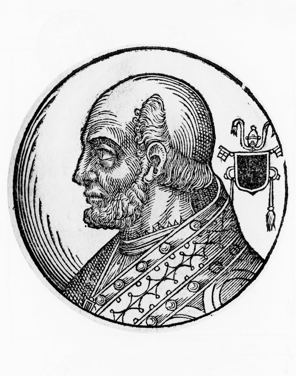 Portrait de Théodore Ier (mort en 649), 73ème pape de l