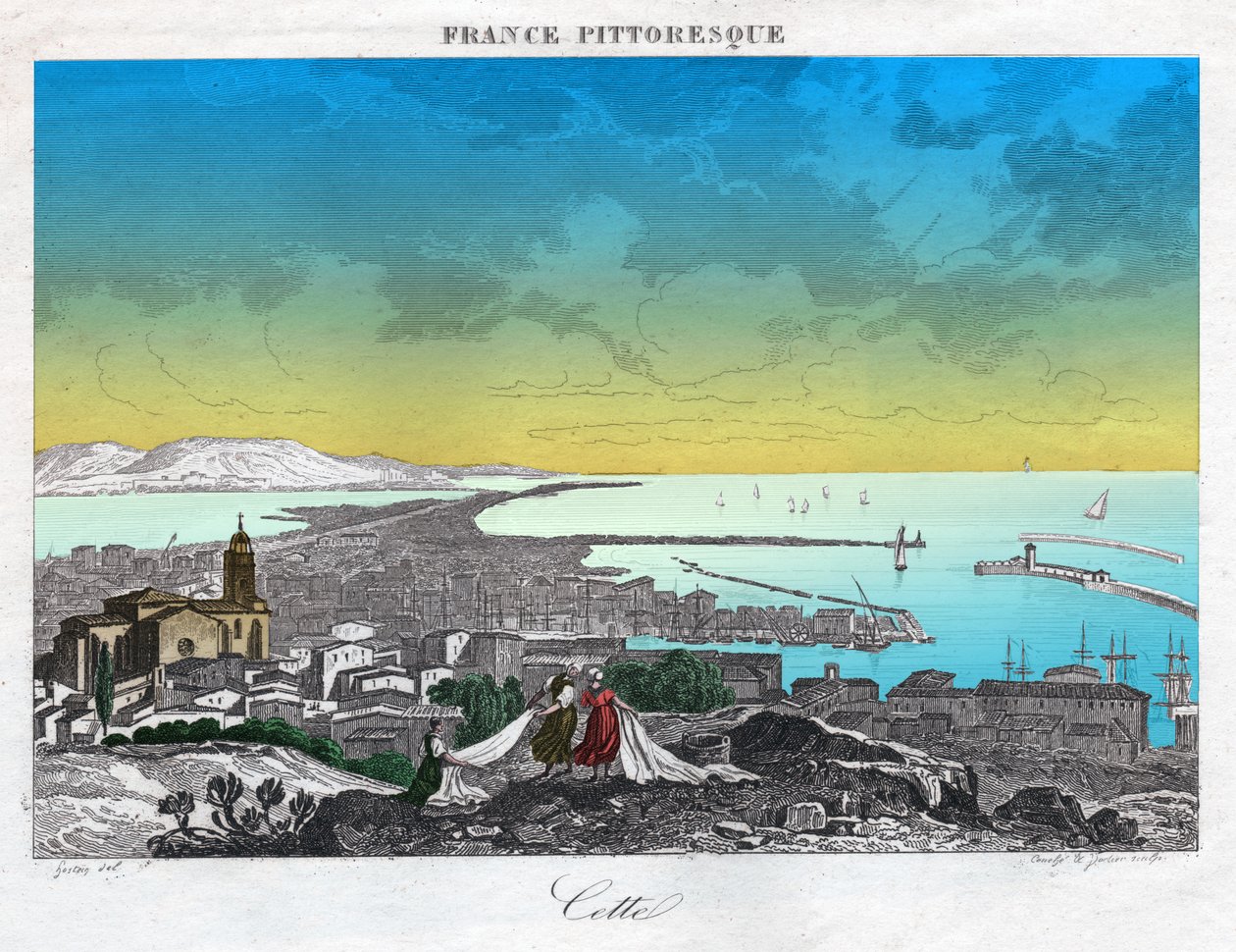 Sète, vers 1850 - . .