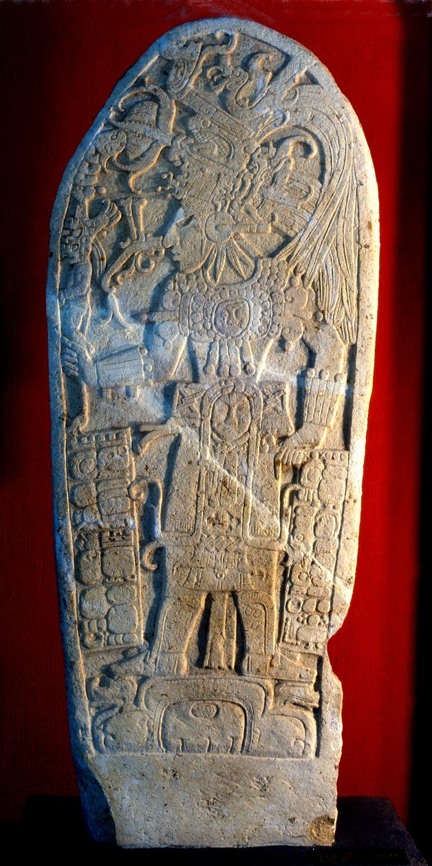 Stèle 4 de Machaquila, Peten, Guatemala, période classique tardive, 6 mai 820 AD - Hippolyte Lalaise Devéria